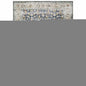 5' X 7' Blue Gold Rust Ivory And Olive Oriental Printed Stain Resistant Non Skid Area Rug
