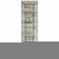 8' Charcoal Oriental Printed Non Skid Runner Rug