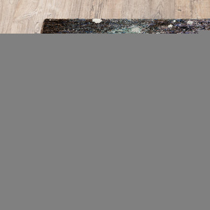 3' X 5' Purple and Ivory Abstract Power Loom Area Rug