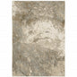 9' X 12' Gray and Ivory Abstract Power Loom Area Rug