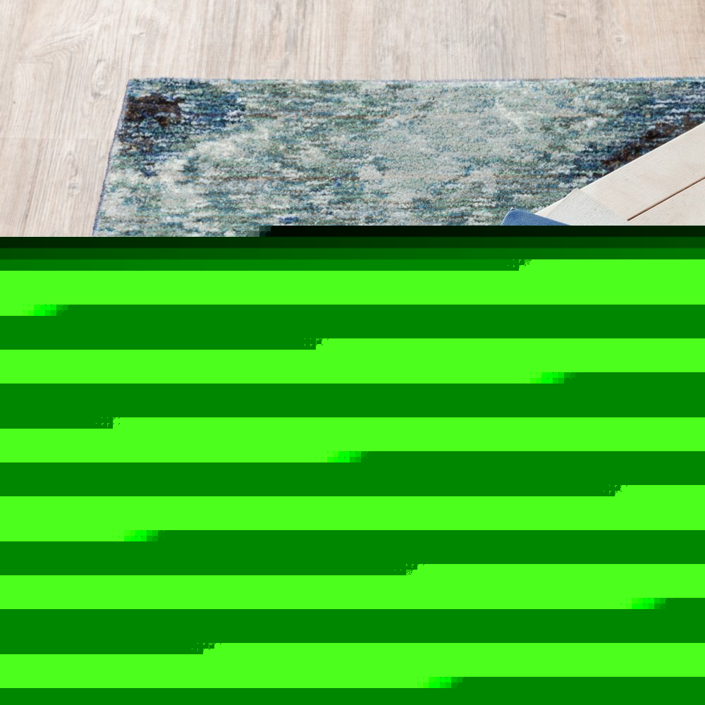 5' X 7' Gray Abstract Power Loom Area Rug