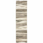8' Blue And Gray Abstract Runner Rug