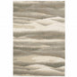 7' X 10' Blue and Gray Abstract Power Loom Area Rug