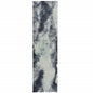 12' Ivory Abstract Runner Rug