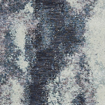 12' Ivory Abstract Runner Rug