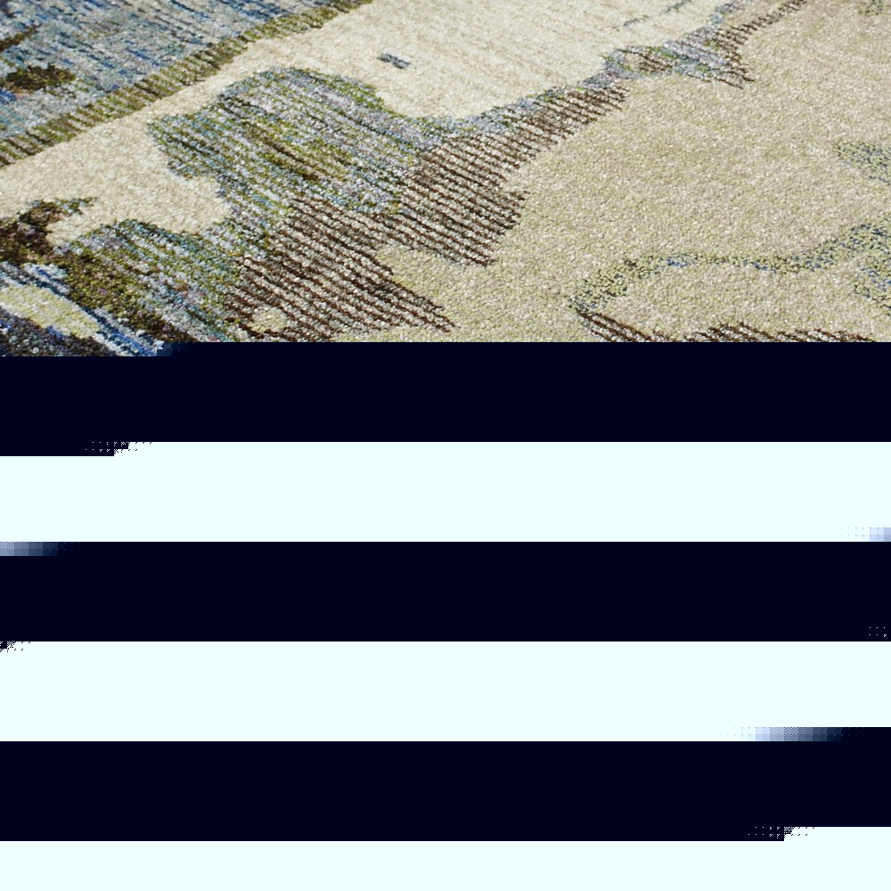 10' X 13' Blue and Gray Abstract Power Loom Area Rug