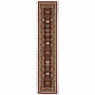 12' Red And Ivory Genuine Wool Oriental Runner Rug With Fringe