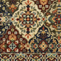 12' Red And Ivory Genuine Wool Oriental Runner Rug With Fringe