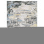2' X 3' Ivory And Gray Abstract Distressed Area Rug