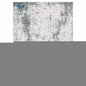 2' X 3' Gray And Ivory Abstract Printed Stain Resistant Non Skid Area Rug