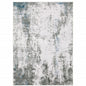 8' X 10' Silver and Gray Abstract Non Skid Area Rug