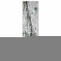 2' X 8' Silver Grey Teal Blue And Charcoal Abstract Printed Stain Resistant Non Skid Runner Rug