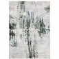 4' X 6' Silver and Gray Abstract Non Skid Area Rug