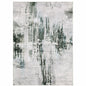8' X 10' Silver and Gray Abstract Non Skid Area Rug
