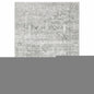5' X 7' Sage Green Grey Ivory And Silver Oriental Printed Stain Resistant Non Skid Area Rug