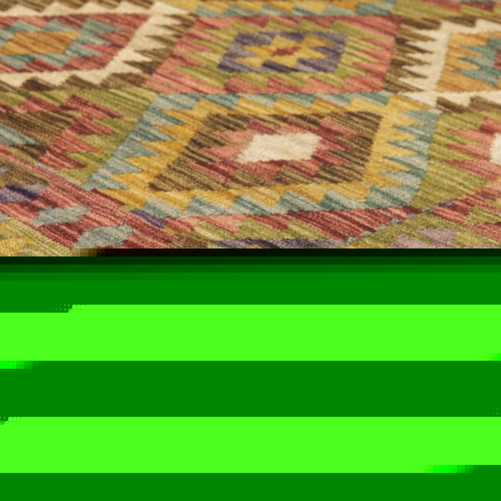 2' X 8' Gold Orange Brown Red Green Purple And Beige Southwestern Printed Stain Resistant Non Skid Runner Rug