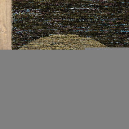 10' X 13' Blue and Beige Geometric Power Loom Area Rug