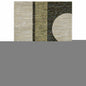 3' X 5' Blue and Beige Geometric Power Loom Area Rug