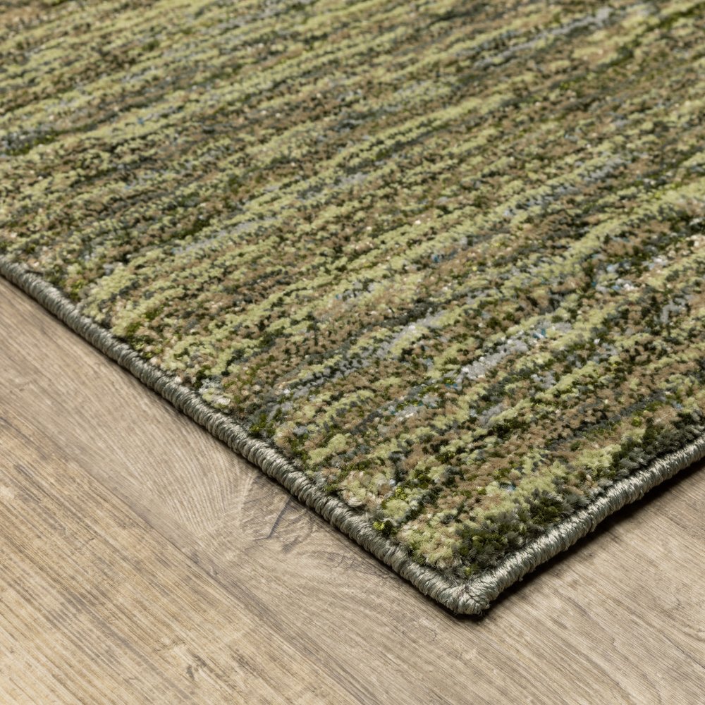 5' X 7' Blue and Beige Geometric Power Loom Area Rug