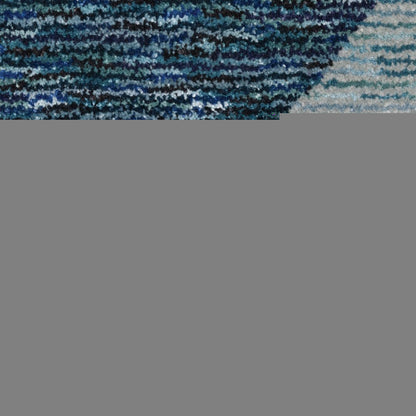 10' X 13' Blue Purple Grey and Teal Geometric Power Loom Area Rug