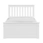 White Solid Wood Twin Bed With Pull Out Trundle