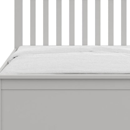 Gray Solid Wood Twin Bed With Pull Out Trundle