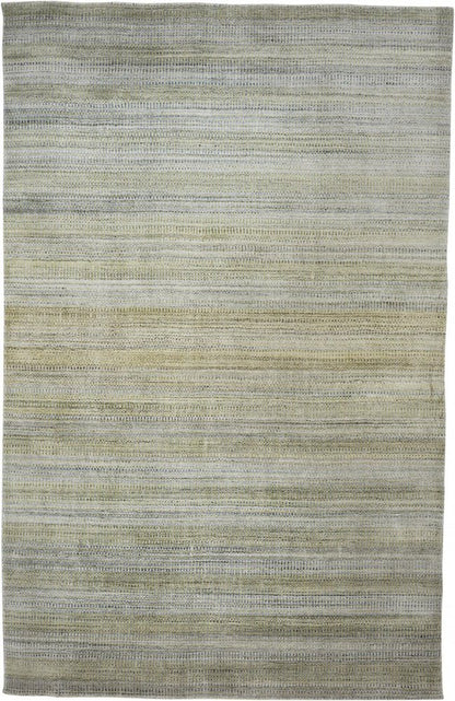 8' X 11' Blue and Gray Ombre Hand Woven Area Rug