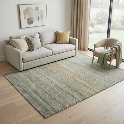 10' X 13' Gold Ivory And Gray Abstract Area Rug