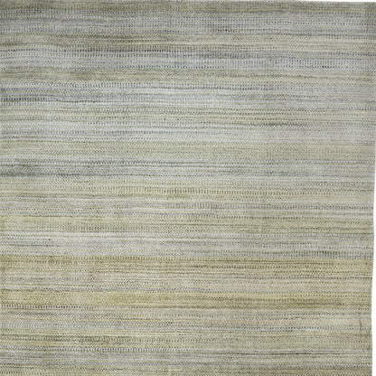 8' X 11' Gold Ivory And Gray Abstract Area Rug