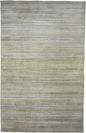 5' X 8' Gold Ivory And Gray Abstract Stain Resistant Area Rug