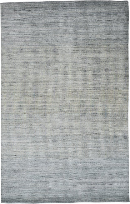 5' X 8' Blue and Green Ombre Hand Woven Area Rug