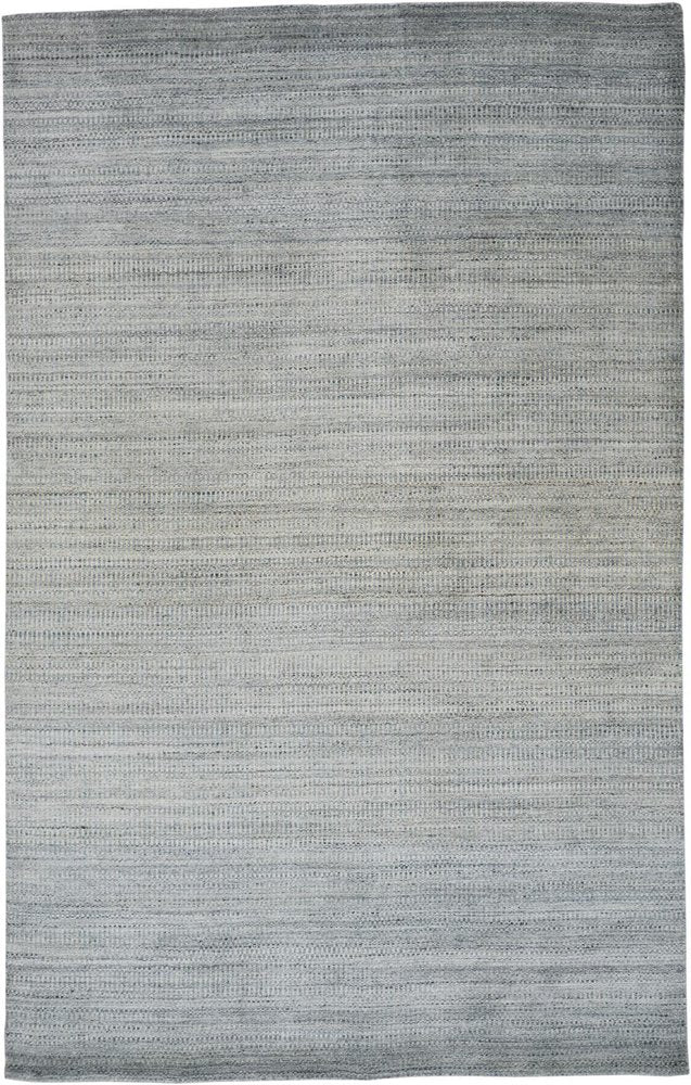8' X 11' Blue and Gray Ombre Hand Woven Area Rug
