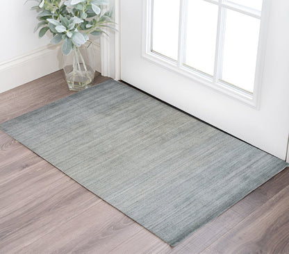 8' X 11' Gold Ivory And Gray Abstract Area Rug