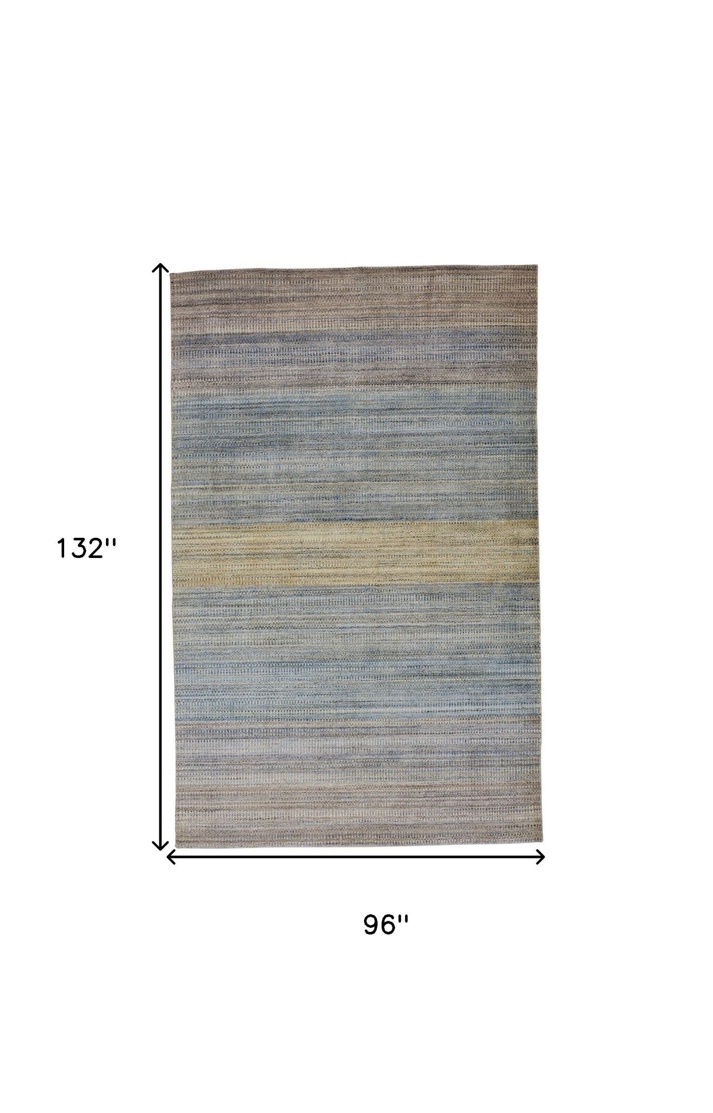 5' X 8' Gold Ivory And Gray Abstract Stain Resistant Area Rug