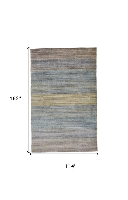 5' X 8' Gold Ivory And Gray Abstract Stain Resistant Area Rug