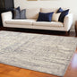 5' X 8' Gold Ivory And Gray Abstract Stain Resistant Area Rug