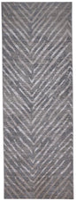 12' X 15' Gray And Silver Abstract Area Rug