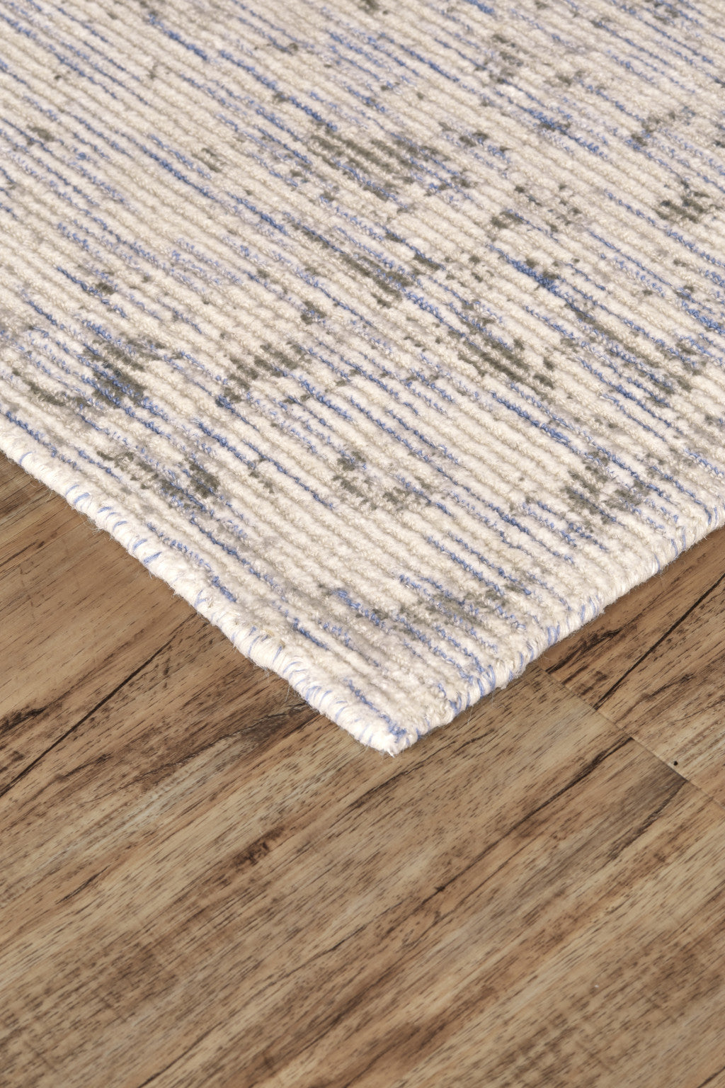 10' X 13' Ivory And Gray Abstract Hand Woven Area Rug