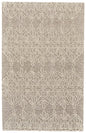 4' X 6' Tan And Ivory Wool Geometric Tufted Handmade Stain Resistant Area Rug