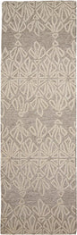 10' X 13' Tan And Ivory Wool Geometric Tufted Handmade Stain Resistant Area Rug