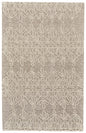 10' X 13' Tan And Ivory Wool Geometric Tufted Handmade Stain Resistant Area Rug