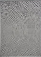 7' X 10' Gray And Silver Abstract Area Rug