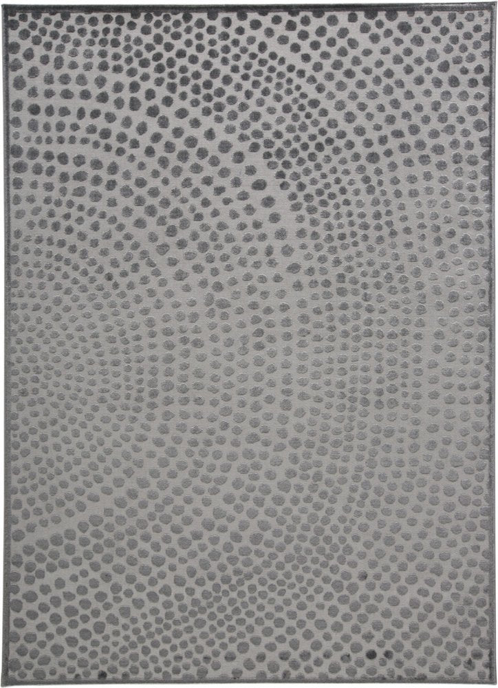 10' X 14' Gray And Silver Abstract Area Rug