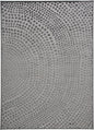 5' X 7' Gray Silver And Ivory Abstract Stain Resistant Area Rug