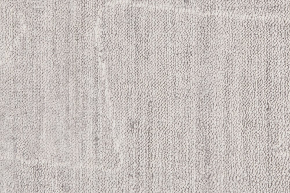 2' X 3' Gray and Ivory Abstract Hand Woven Area Rug