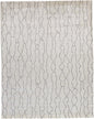 5' X 8' Ivory And Gray Abstract Hand Woven Area Rug