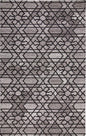 5' X 8' Black and Taupe Wool Paisley Hand Tufted Area Rug