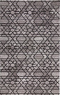 5' X 8' Black and Taupe Wool Paisley Hand Tufted Area Rug