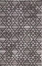8' X 10' Black and Taupe Wool Paisley Hand Tufted Area Rug