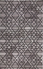 8' X 10' Black and Taupe Wool Paisley Hand Tufted Area Rug